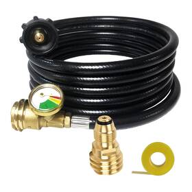 Chunfengx 765504197198 12 Feet Propane Tank Extension Hose With Gauge For 100 Lb Propan