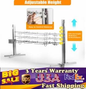 50-70kgf.cm Cncest 53 Inch Large Spit Roaster Rotisserie Chicken Electric Bbq Grill Pig Lamb Roast