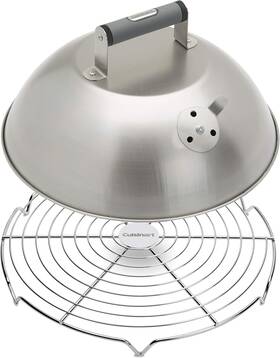 Cgwm-083 Coleman 12.25 Inch Melting Dome With Bonus Wire Rack Stainless Steel Grill Vent
