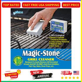 13801 Com-pac Magic Grill Cleaning Stone Bbq Griddle Flat Top Grease Rust Remover Block