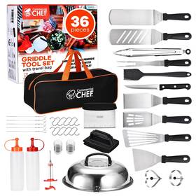 Commercial Chef 850042220030 Blackstone Griddle Accessories Kit - Hibachi Flat To