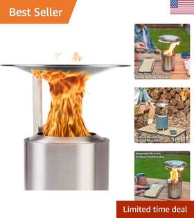 Htdf01 Coolrex Heat Deflector For Solo Stove Mesa Xl Hxdia 6.5 X 10.5 In Captures And Redir