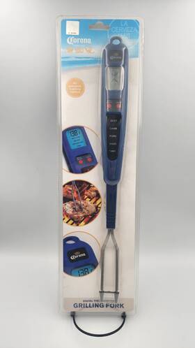 Corona 754814030110 Bbq Grilling Fork Digital Thermometer Brand New Nib Sealed