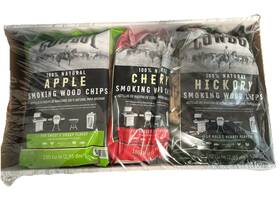 51312 Cowboy Variety Set Of 3 Charcoal Apple/hickory/mesquite Wood Chips 180 Cu. Inch Bag