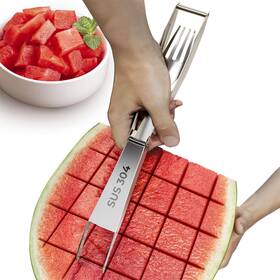 Crt-01 Crisptaste Cripstaste Watermelon Cutter With Retractable 1 Pack 304 Stainless Steel