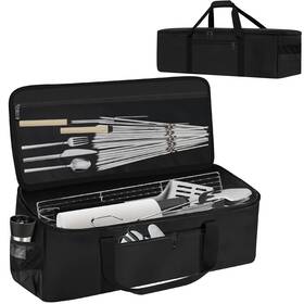 Q13-2 Csokre Grill Tool Storage Bag Outdoor Bbq Utensil With Pockets For