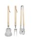 Cu212kik Kikkerland Rockin Bbq Stainless Steel With Pine Wood 612615078819