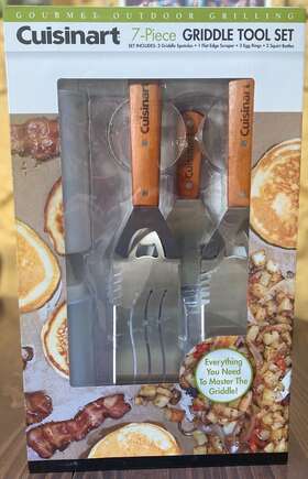 Cuisinart 817096016569 7 Piece Griddle Tool Set Brand New Sealed Package