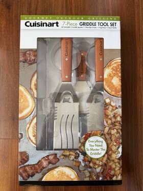 Cgs-707 Cuisinart Wooden Handle Griddle Tool Set 7-piece