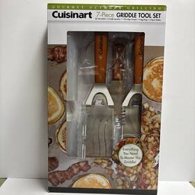Cgwm-01468 Cuisinart New 7 Piece Griddle Set Outdoor Bbq Grilling Camping Cooking