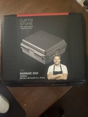 Curtis Stone 251906510803 Bbq Marinade Dish Exclusive Collection Brand New Kitchen Cooking