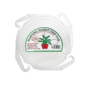100533428 Cwp Hb-1150 Hanging Basket Drip Pan 10-inch Clear 50 Pack