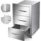 Cxunb0051381542264115 Vevor Stainless Steel Triple Drawer Outdoor Storage Bbq 865472367439