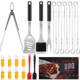 Kj-25 Daily Kisn Grill Accessories Kit Tool Set With 4-in-1 Bbq Spatula Fork To