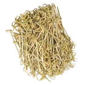 Dc-beautiful 675234969012 200 Pack Natural Bamboo Knot Skewers 6 Inch 6.0