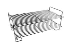Dcyourhome 791107319224 Universal Double Layer Stainless Steel Smoke Shelf Griddle Warming Rack For