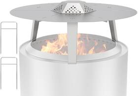 Dc-us-dpd27 Dcyourhome Fire Pit Heat Deflector For Solo Stove Yukon 27 Inch Accessories Portable Di
