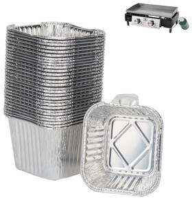 Dc-us-g30mlh-30 Dcyourhome 30 Pack Grease Cup Liners For Razor 1 Burner And 2 Griddle Alum