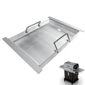Dc-us-p02bxgtbs Dcyourhome Half Griddle For Ninja Flexflame Pg300 Grills Stainless Steel Sizzle