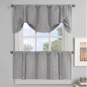 Dz-tu-191224-lb-5220-mg2 Decohongdi Kitchen Valances For Windows Blackout Small Curtains Rv/camper 2 Pack Tie