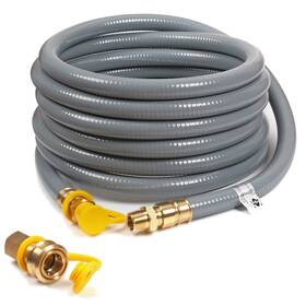 Deekool 795501458350 24ft 3/4 Natural Gas Hose 3/4inch Conversion Kit Grill With