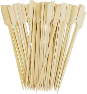 8541958681 Delightbox Delight Box 6 Inch Bamboo Paddle Picks Bbq Grill Food Sticks 100 Pcs Wide Flat