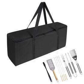 600d Delixike 768510567412 Bbq Tool Storage Bag Waterproof Oxford Heavy Duty Carry 22x5x8 Inch