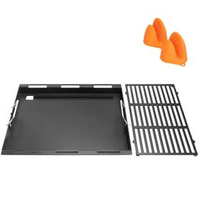 66097 Delsbbq 6789n Upgrade Griddle Inserts And Grate For Weber Genesis Ii 400 Series Gas Grills