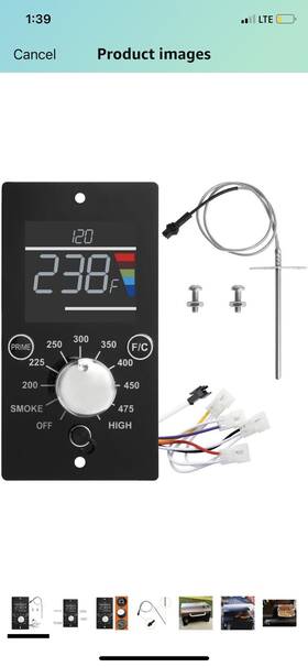 Delsbbq 712142498316 Digital Control Board Kit For Pit Boss Table Top Pellet Grill Thermo