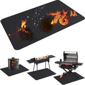 Demiwise 758211218683 76x48in Grill Mats For Outdoor Fits Most Grills Smokers Griddles And