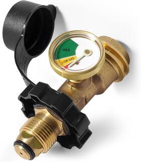 Dzthw016 Detoypapa 100 Lb Propane Tank Adapter With Gauge Universal Fit Pol Con