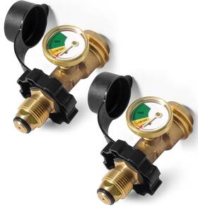 Dzthw017 Detoypapa Universal Fit Pol Propane Tank Gauge Level Indicator 2 Pack Brass