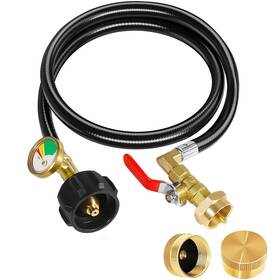 Dzthw024 Detoypapa Propane Refill Adapter For 1 Lb. Tanks Upgrade 3ft/36 Inch Tank Ad
