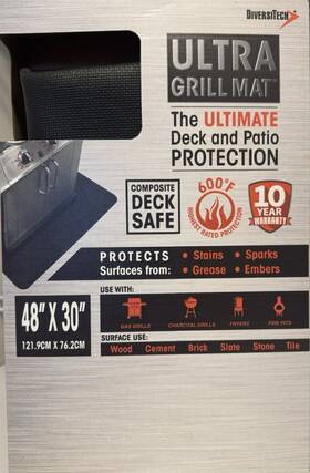 15823 Diversitech Ultra Grill Mat For Deck And Patio Protection 48 Inch X 30 - New
