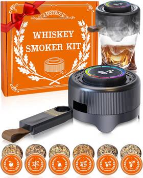 Yxq-01 Dniws Electric Whiskey Smoker Kit With Led Timer Ring Adjustable Smoke Levels Rechar