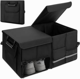 G7961  Dntorx Trunk Organizer For Suv - 60l Foldable Car Bags With Lid Large
