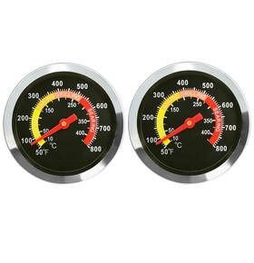 Dz-tghs-02 Dozyant Bbq Charcoal Grill Smoker Temperature Gauge 2 Pcs Pit Barbecue Thermometer Fa