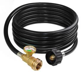 G-h-012 Dozyant 12ft Propane Extension Hose With Gauge For Tank Universal