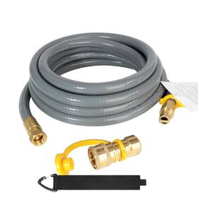 Ghc03-20ft-bt-dl Dqsdc 20ft 3/8 Id Natural Gas Grill Hose With Quick Connect Fittings Ga