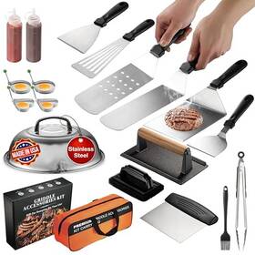 Draste 198715663907 Blackstone Griddle Accessories Kit Stainless Steel Flat Top Grill Accessorie
