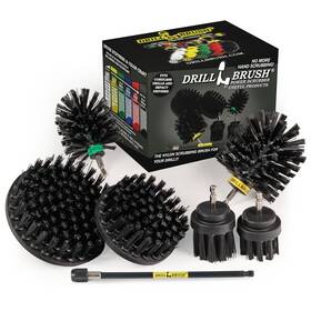 K-542oms-2l-7x-qc-db Drillbrush Ultimate Electric Spin Scrubber Drill Cleaning Kit With Extension - Cordless