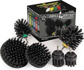 K-542oms-2l-qc-db Drillbrush The Ultimate No-wire Grill Brush Kit - Bbq Accessories Drill Black
