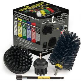 K-s-42j-5x-qc-db Drillbrush Oil Stain Remover Scrub Brush Attachment For Drill Set - Household Cleaning T