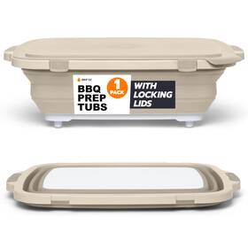 3194150 Drip Ez Collapsible Bbq Prep Tub - For Meal Marinating Food Storage Includes