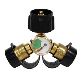 Dumble 840145801434 Propane Tank Adapters Lp Gas Line Splitter 2 Way Hose Tee Y