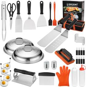 Dy-004 Dy Decent Family Blackstone Griddle Accessories Kit - 40pcs Set With Basting Cover Spatula Scra