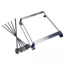 Dyna-glo 445006269243 Stainless Steel Skewer And Rack Cooking Accessory Set 6-piece