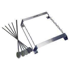 Dg6sk-d Dyna-glo 872076039495 6pc Skewer And Rack Set Silver