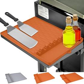 Mat3be0202 Eaninno Orange Silicone Griddle Mat Blackstone Side Shelf Bbq Grill Accessories