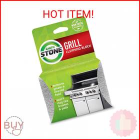 Earthstone 750ss012l International Grillstone Grill Cleaning Block Brown 750ss012 Twin